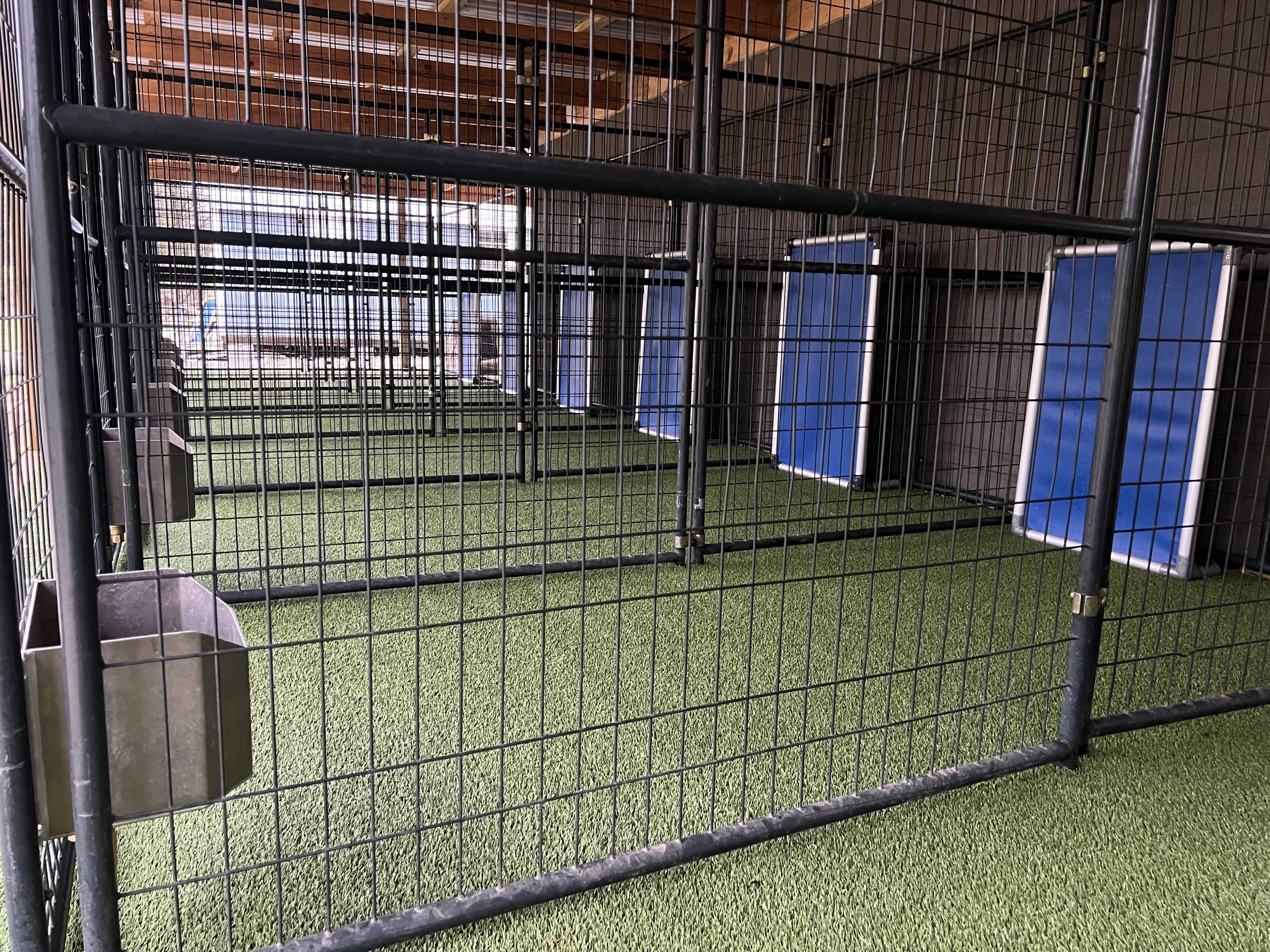 Turf runs and rest platforms